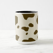 Mug Taches Brown de vache à peau d'animal (Centre)
