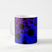 Mug Taches de bulle spatiale - Bleu/Violet (Devant gauche)