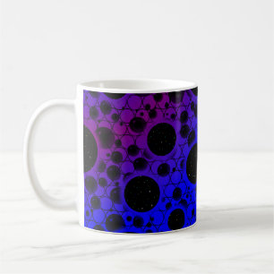 Mug Taches de bulle spatiale - Bleu/Violet