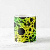 Mug Taches de bulle spatiale - Jaune/Vert (Centre)
