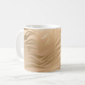 Mug Taches de léopard marron clair glamour impression (Devant gauche)