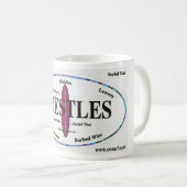 Mug Taches de surf de chevalets (Devant droit)