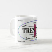 Mug Taches de surf de chevalets (Devant gauche)