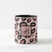 Mug Taches imprimées guépard léopard peintes en rose e (Centre)