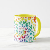 Mug Taches léopards arc-en-ciel (Devant droit)
