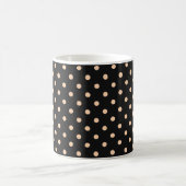 Mug Taches pêche abricot sur fond noir (Centre)