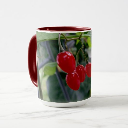 Mug Taches rouges d'automne (Devant gauche)