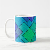 Mug Taches texturées traits multicolores (Gauche)