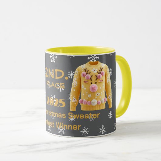 Mug Tacky Christmas Sweater 2nd. Place Contest Winner (Devant droit)