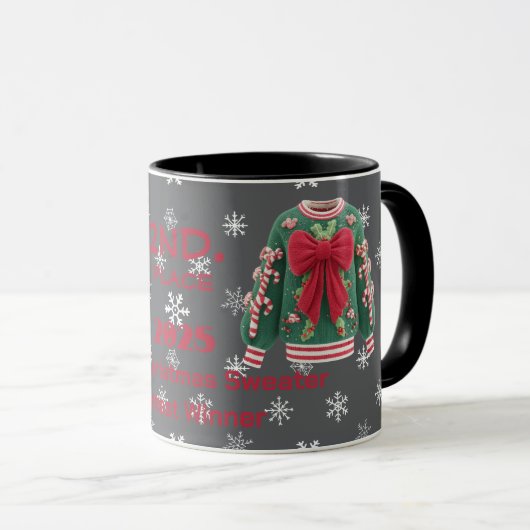 Mug Tacky Christmas Sweater 2nd. Place Contest Winner (Devant droit)