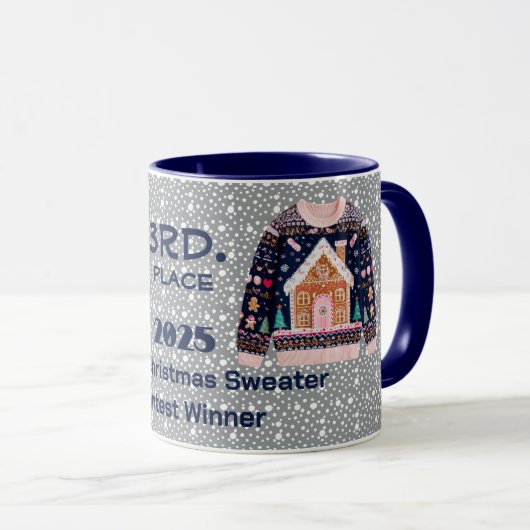 Mug Tacky Christmas Sweater 3rd. Place Contest Winner (Devant droit)