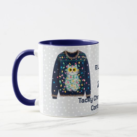 Mug Tacky Christmas Sweater RUNNER UP Contest Winner (Gauche)