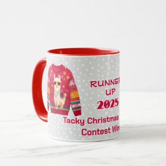 Mug Tacky Christmas Sweater RUNNER UP Contest Winner (Devant gauche)