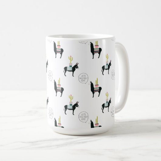 Mug Taco à propos d'amour (Devant droit)