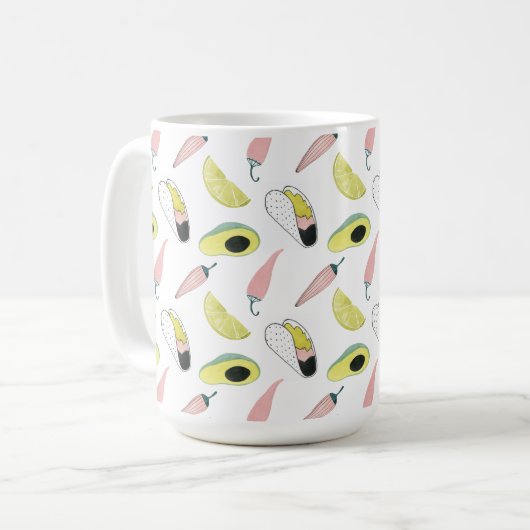 Mug Taco à propos d'amour | Taco Element Circle (Devant gauche)