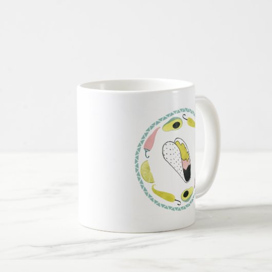 Mug Taco à propos d'amour | Taco Element Circle (Devant droit)