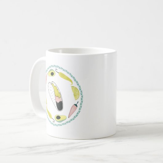 Mug Taco à propos d'amour | Taco Element Circle (Devant gauche)