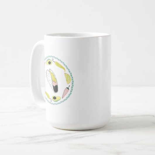 Mug Taco à propos d'amour | Taco Element Circle (Devant gauche)