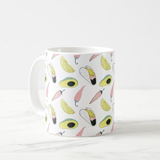Mug Taco à propos d'amour | Taco Element Circle (Devant gauche)