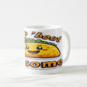 Mug Taco 'Bout Awesome - Fun Foodie Citation Design (Devant droit)