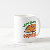 Mug Taco Bout Écrire drôle Auteur Dessin Repas de dess (Devant droit)