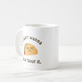 Mug Taco 'Bout It Funny Word Jouer Humour à la paille  (Devant gauche)