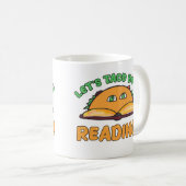 Mug Taco Bout Lecture Drôle Cartoon Livre Caractère (Devant droit)