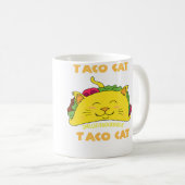 Mug Taco Cat Écrit à l'Envers Est Taco Cat (Devant droit)