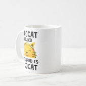 Mug Taco Cat Écrit à l'Envers Est Taco Cat Citation Dr (Devant gauche)