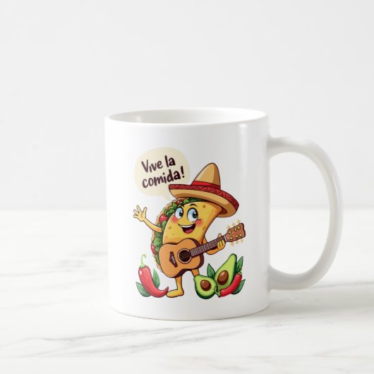 Mug Taco Fiesta mit Gitarre und hispanischem Flair (Droite)