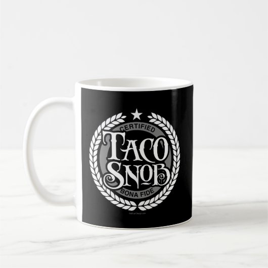 Mug Taco Snob - amant amusant du taco (Gauche)