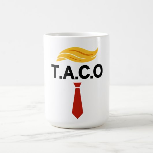 Mug Taco Trump chasse toujours les poulets (Centre)
