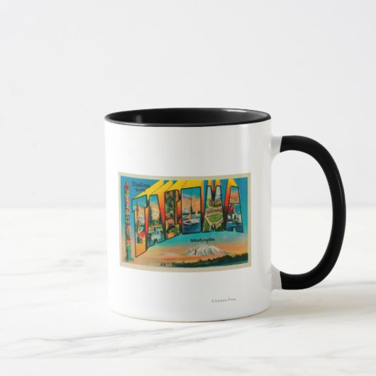 Mug Tacoma, Washington - Scènes de grandes lettres 2 (Droite)