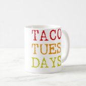 Mug Tacos du mardi (Devant droit)