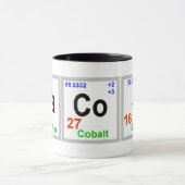 Mug Tacos Éléments chimiques Musique (Centre)