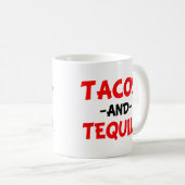 Mug Tacos et Tequila drôles (Devant droit)