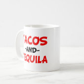 Mug Tacos et Tequila drôles (Devant gauche)