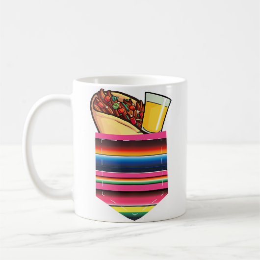 Mug Tacos Et Tequila Taco Pocket Serape (Gauche)