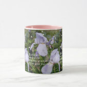 Mug Tact and Silent Inspirational Quota Purple Iris (Centre)