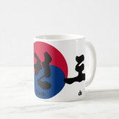 Mug Tae Kwon Do avec drapeau (Devant droit)