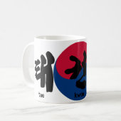 Mug Tae Kwon Do avec drapeau (Devant gauche)