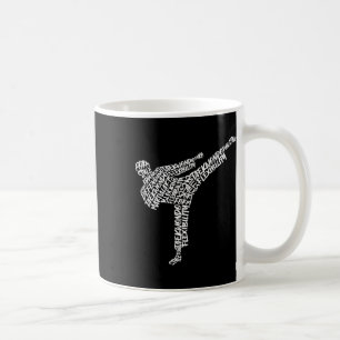 Mug Taekwondo Arts Martiaux Typographie Enfants Hommes
