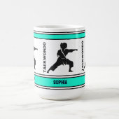 Mug Taekwondo Cadeau d'anniversaire, Joueuse de taekwo (Centre)