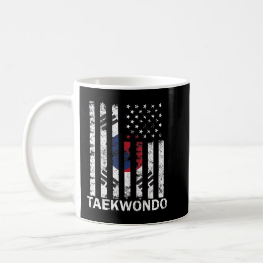 Mug Taekwondo Corée Martial Arts Training Drapeau coré (Gauche)