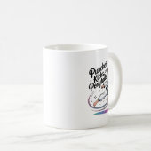 Mug Taekwondo Girl Black Belt Punches Kicks Ponytails (Devant droit)