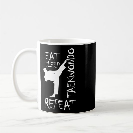 Mug Taekwondo Mange Sleep Taekwondo Répéter Martial Ar (Gauche)