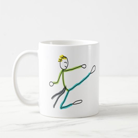 Mug Taekwondo Stickman (Gauche)