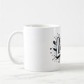 Mug Tag de l'amour monochrome (Gauche)