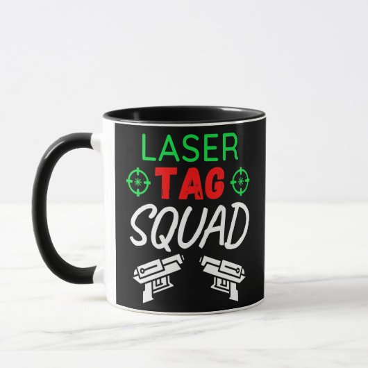 Mug Tag laser Squad Lasertag Team Laser (Gauche)