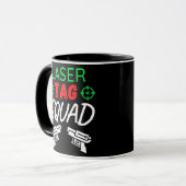 Mug Tag laser Squad Lasertag Team Laser (Devant gauche)